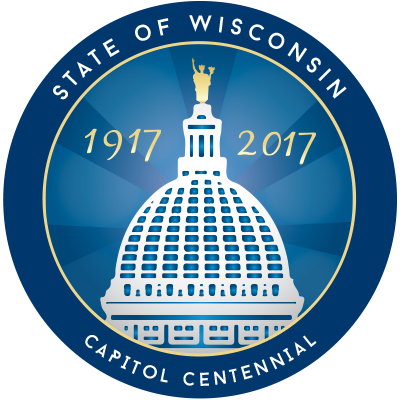 Wisconsin Capitol 100th Anniversary logo